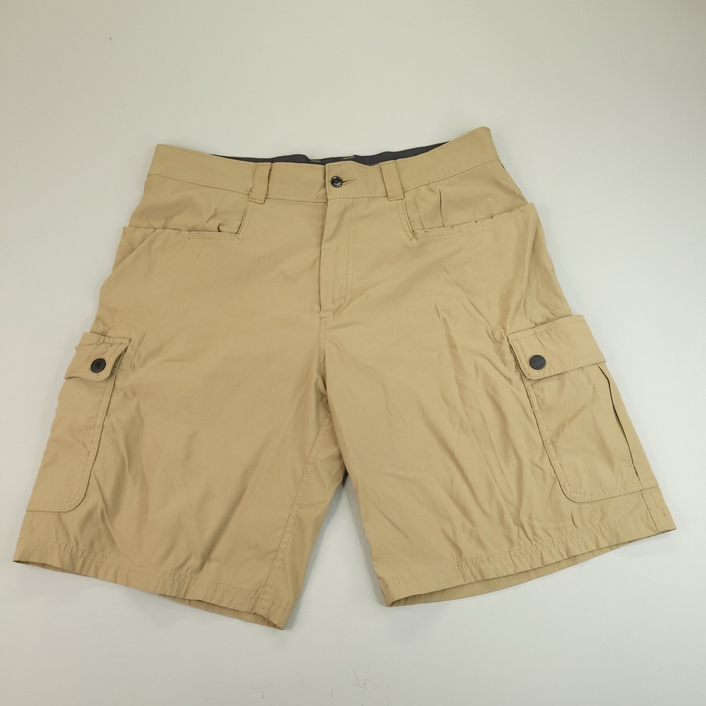 Orvis Cargo‎ Shorts Mens 32 x 10 Khaki Tan Lightweight Quick Dry Outdoor Hiking